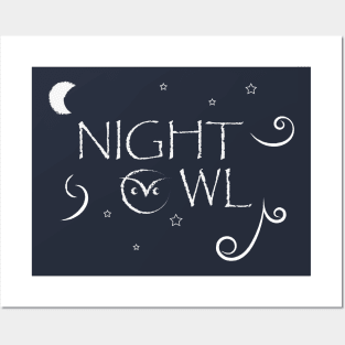 night owl Posters and Art